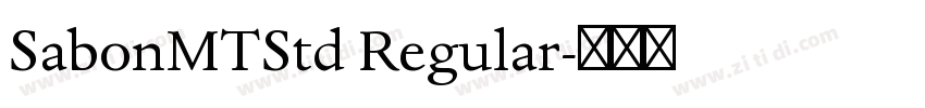 SabonMTStd Regular字体转换